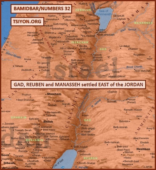 Tribes west of the Jordan