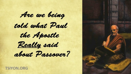 Paul on Passover